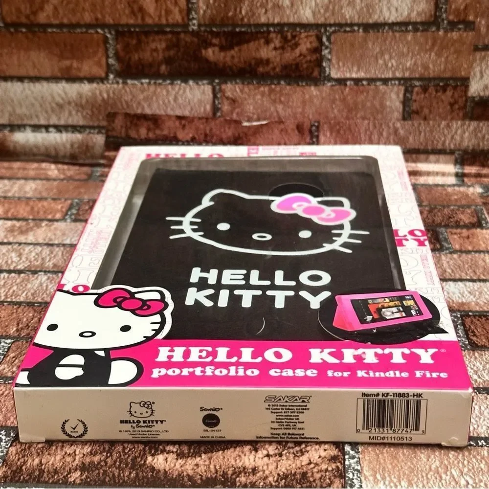 Hello Kitty Black Portfolio Case for Kindle Fire
